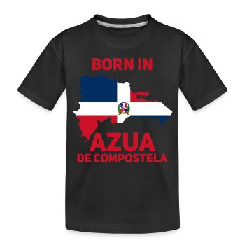 Dominikanische Republik - Kinder Premium Bio T-Shirt - Schwarz - Vorne