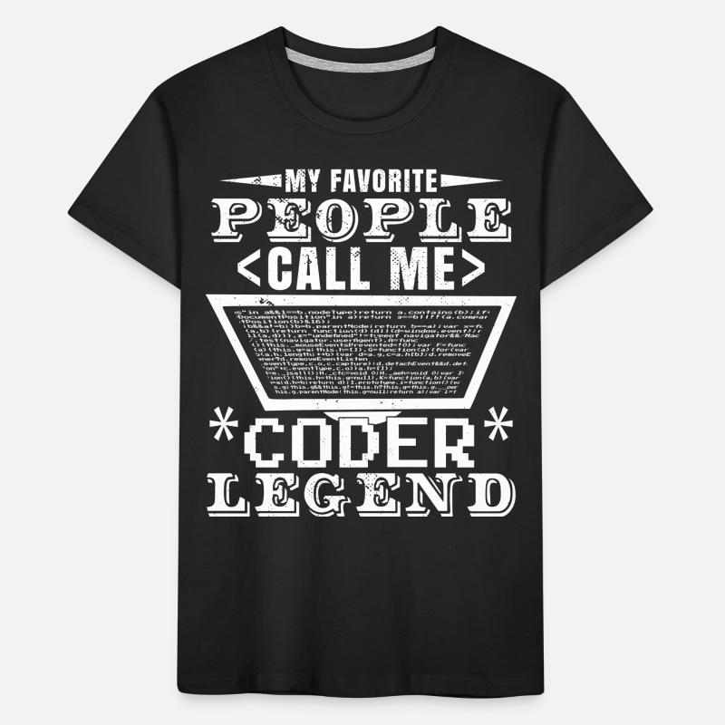 Coder Legend Kids' Premium Organic T-Shirt