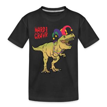 DINOSAURE DE MARDI GRAWR - T-shirt bio Premium Enfant - noir - Devant