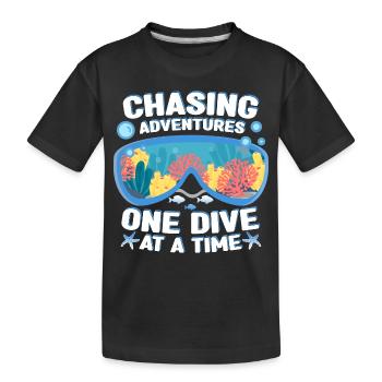 Dictons de plongeurs | Cadeau de plongée Goggles - T-shirt bio Premium Enfant - noir - Devant