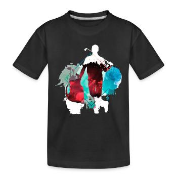 Golf Golfing Golfer Sport Hobby Club Bunt - Kids' Premium Organic T-Shirt - black - Front