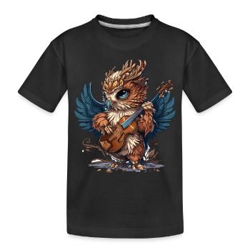 Klassischer Greif - Kinder Premium Bio T-Shirt - Schwarz - Vorne