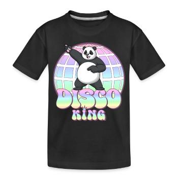 Discoking Panda Disco Ball Disco Ball Disco King Années 70 - T-shirt bio Premium Enfant - noir - Devant