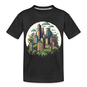 The Urban Observer - Kids' Premium Organic T-Shirt - black - Front