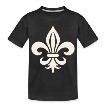 Conception de Logo de lys Français audacieux - T-shirt bio Premium Enfant - noir - Devant