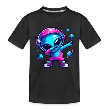 Alien Dab Danse D’anniversaire - T-shirt bio Premium Enfant - noir - Devant