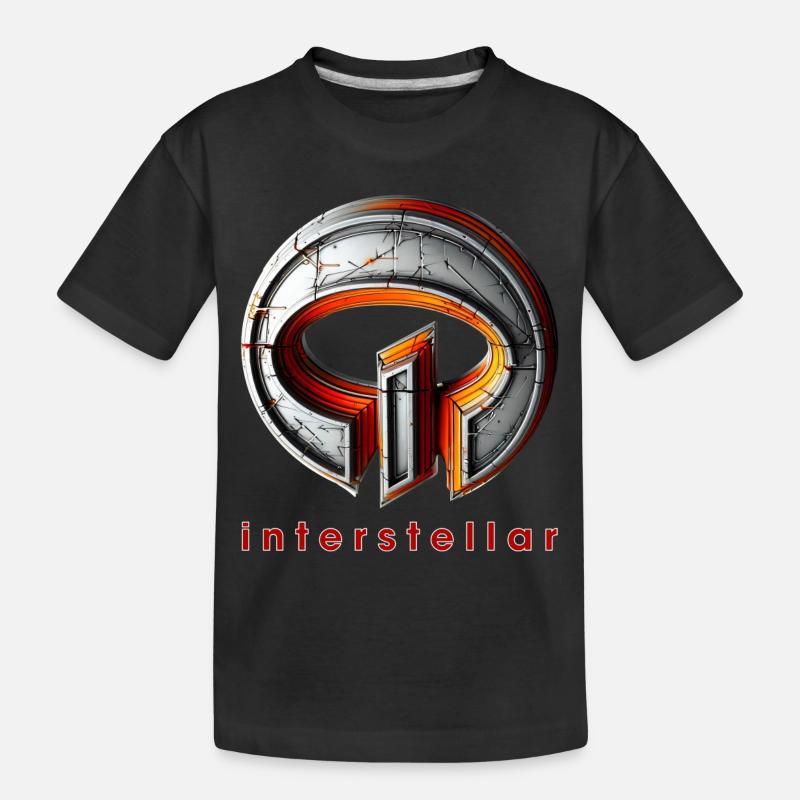 interstellar symbol design von 74elements - Kinder Premium Bio T-Shirt - Schwarz
