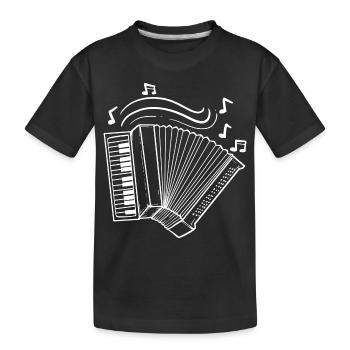 Accordéon - T-shirt bio Premium Enfant - noir - Devant