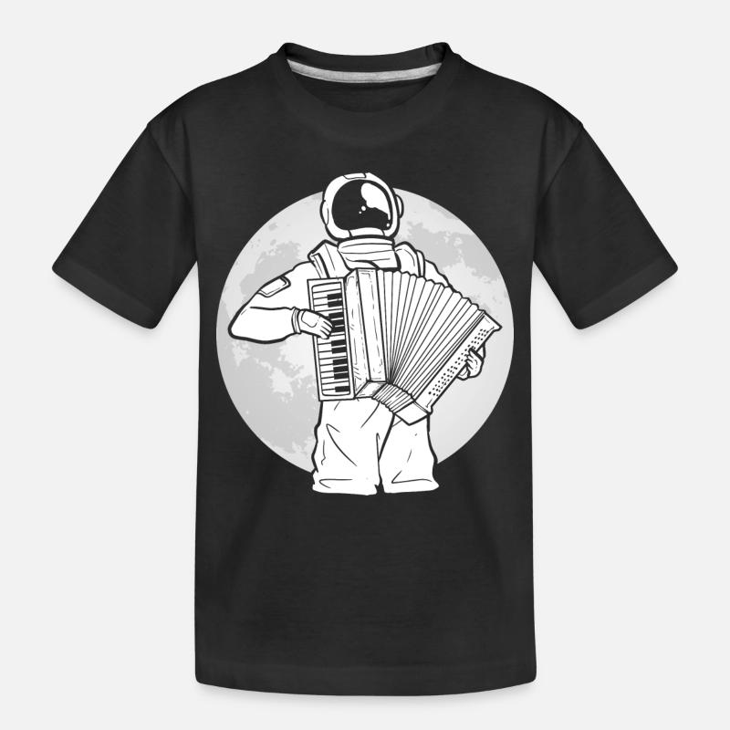 Akkordeon - Kinder Premium Bio T-Shirt - Schwarz