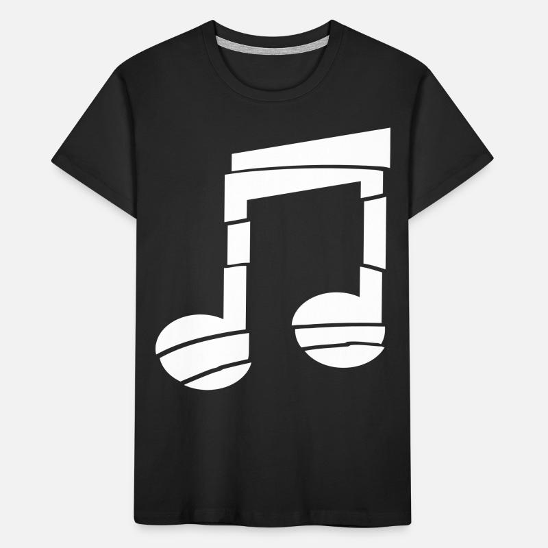 Music Note Grooves Stripe Techno Party Music Note Kids' Premium Organic T-Shirt