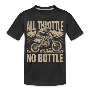 Adrénaline et vitesse en motocross - T-shirt bio Premium Enfant - noir - Devant