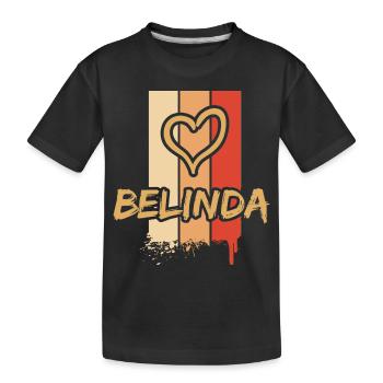 Cadeau pour Belinda - T-shirt bio Premium Enfant - noir - Devant
