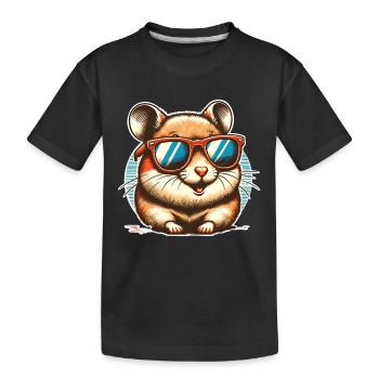 Hamster - T-shirt bio Premium Enfant - noir - Devant