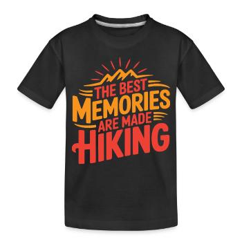 Wandern - Kinder Premium Bio T-Shirt - Schwarz - Vorne