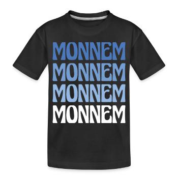 Monnem Mannheim Dialekt Geschenk - Kinder Premium Bio T-Shirt - Schwarz - Vorne