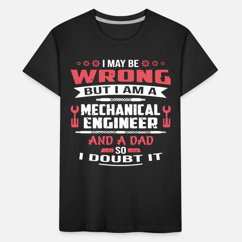Mechanical Engineer Dad Kids' Premium Organic T-Shirt