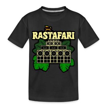 Rastafari Soundsystem - Kinder Premium Bio T-Shirt - Schwarz - Vorne