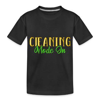 Femme de ménage Ménage - T-shirt bio Premium Enfant - noir - Devant