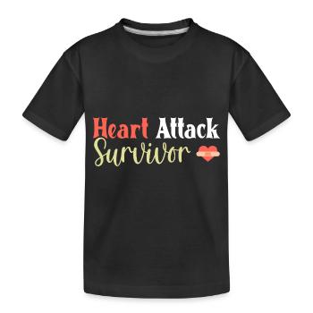 Crise cardiaque Chirurgie cardiaque Chirurgie Hospital - T-shirt bio Premium Enfant - noir - Devant