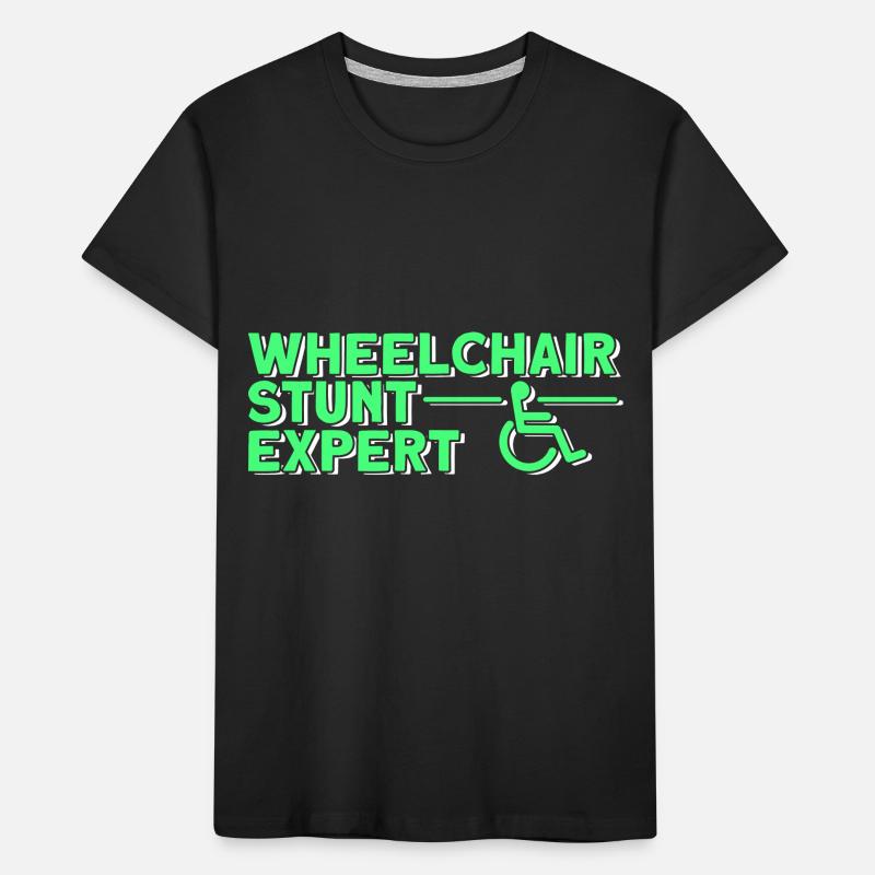 Rollstuhl Rollstuhlfahrer Kinder Premium Bio T-Shirt