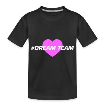 Dream Team Heart Love - T-shirt bio Premium Enfant - noir - Devant