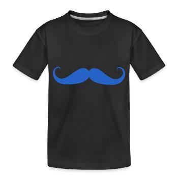 Prostatakrebs Bewusstsein Schnurrbart - Kinder Premium Bio T-Shirt - Schwarz - Vorne