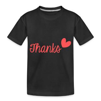 VIELEN DANK. DANKE. VIELEN DANK. JAHRESTAG. GEBURT. - Kinder Premium Bio T-Shirt - Schwarz - Vorne