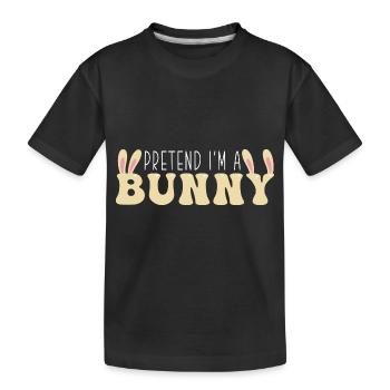 Rabbit Rabbit - Kids' Premium Organic T-Shirt - black - Front