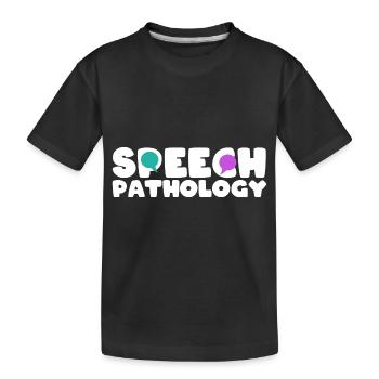 Speech Therapist Speech Therapy Speech Therapist - Kids' Premium Organic T-Shirt - black - Front