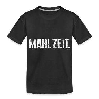 MAHLZEIT - Kinder Premium Bio T-Shirt - Schwarz - Vorne