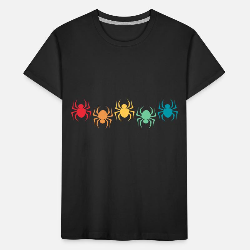 spider retro arachnoid tarantula spider web Kids' Premium Organic T-Shirt