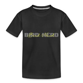 Nerd d’oiseau - T-shirt bio Premium Enfant - noir - Devant