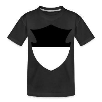 Drapeau de Fribourg - T-shirt bio Premium Enfant - noir - Devant