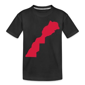 Marokko - Kinder Premium Bio T-Shirt - Schwarz - Vorne
