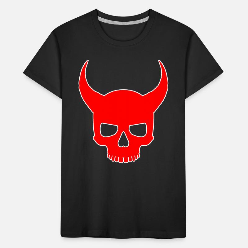 Devil Skull Kids' Premium Organic T-Shirt