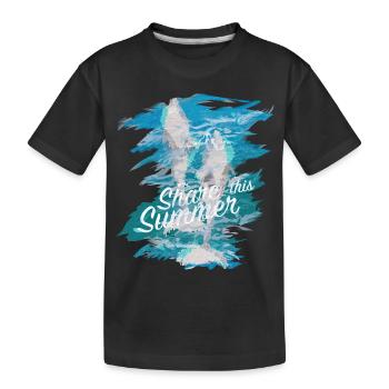 Delphine - Kinder Premium Bio T-Shirt - Schwarz - Vorne