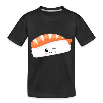 SUSHI - Kinder Premium Bio T-Shirt - Schwarz - Vorne