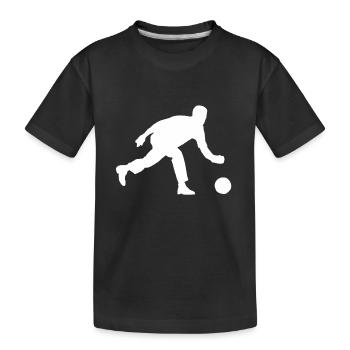 Bowling sport bowling bowling équipe club bowling fun - T-shirt bio Premium Enfant - noir - Devant