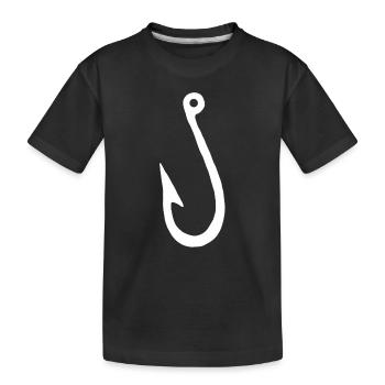 Pêche pêche - T-shirt bio Premium Enfant - noir - Devant