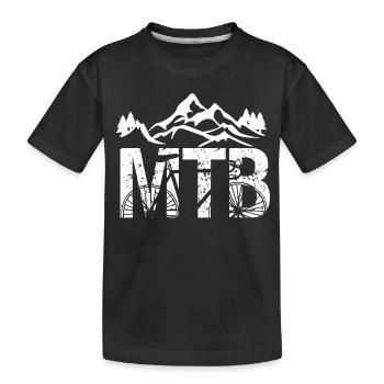 Conception VTT - T-shirt bio Premium Enfant - noir - Devant