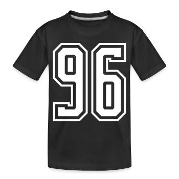 96 Numéro de numéro - T-shirt bio Premium Enfant - noir - Devant