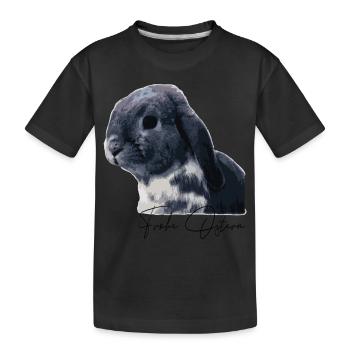 Damen Herren und kinder frohe ostern - Kinder Premium Bio T-Shirt - Schwarz - Vorne