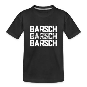 Barsch Fisch Angeln - Kinder Premium Bio T-Shirt - Schwarz - Vorne
