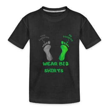 Empreinte biologique - T-shirt bio Premium Enfant - noir - Devant