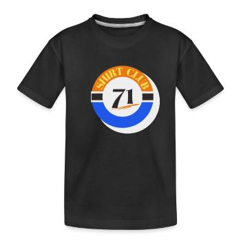 Shirt Club 71 - Kinder Premium Bio T-Shirt - Schwarz - Vorne
