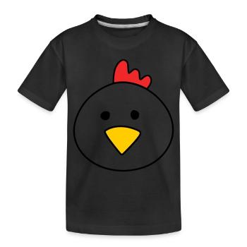 Cute chicken - Kinder Premium Bio T-Shirt - Schwarz - Vorne