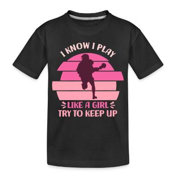 Lacrosse - T-shirt bio Premium Enfant - noir - Devant