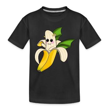 Chauve-souris banane - T-shirt bio Premium Enfant - noir - Devant