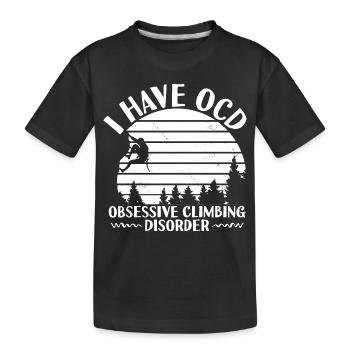 Dictons d’escalade | Cadeaux d’alpinisme - T-shirt bio Premium Enfant - noir - Devant