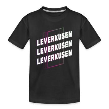 Leverkusen Allemagne City Font Skyline - T-shirt bio Premium Enfant - noir - Devant